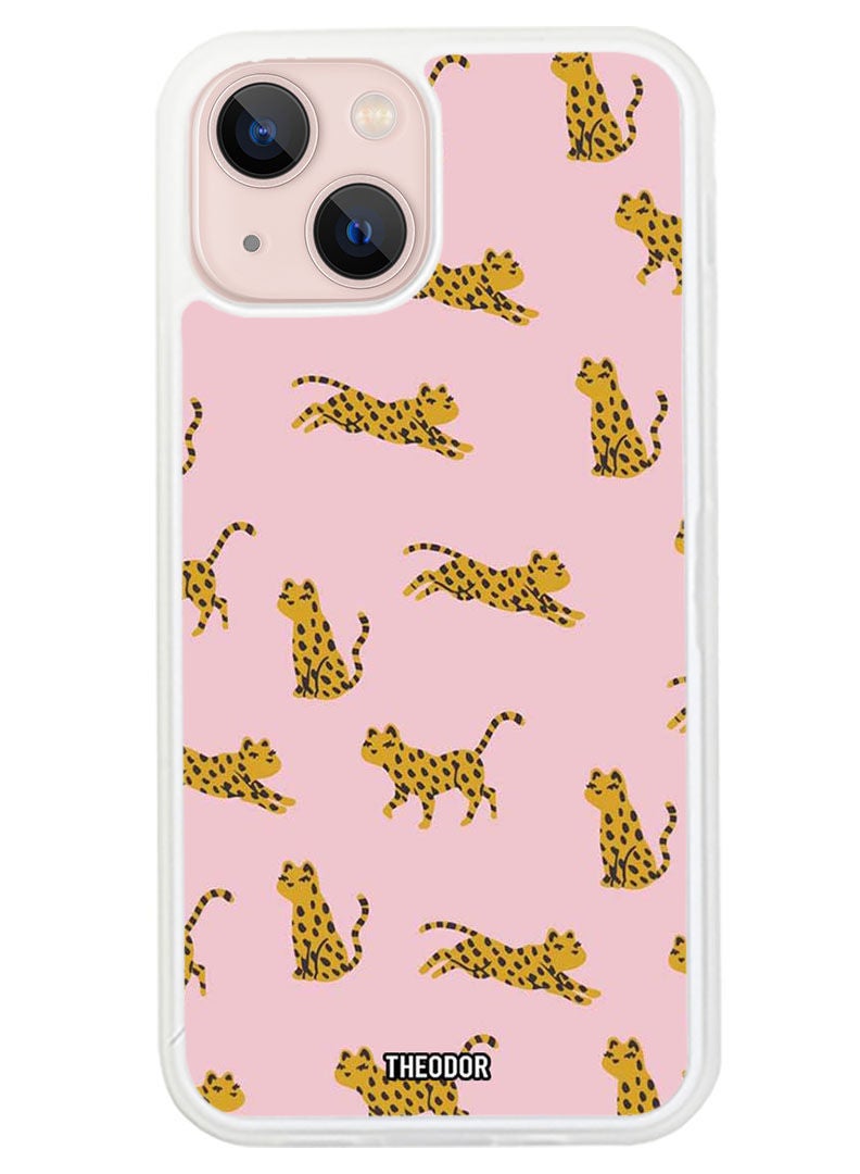 Theodor Protective Case Anti Scratch Shock Proof Cover For APPLE IPHONE 14 cubs (White Bumper) - Image 1