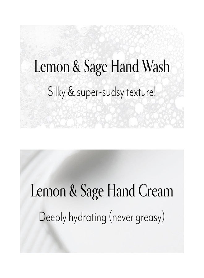 Bliss Lemon & Sage Happy Hands Duo | Hydrating Hand Wash & Nourishing Hand Cream Set with Decorative Tray - Image 4