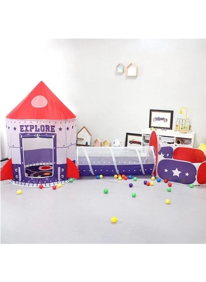 Tunnel & Ball Pit with Basketball Hoop Toys - Image 2