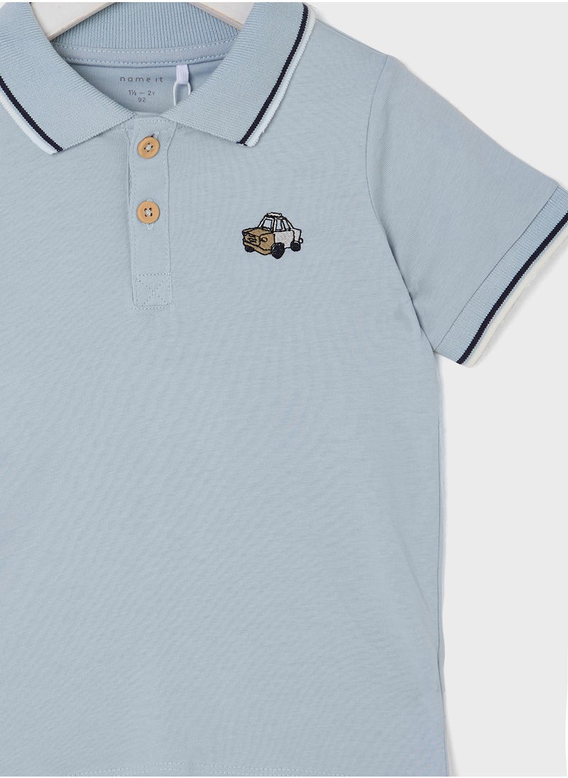 نيم ات - Kids Graphic Polo - Image 1