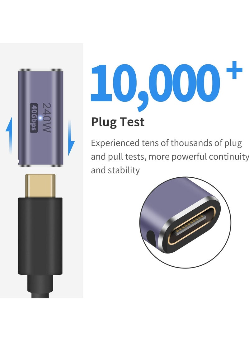 CMGTYYD USB C Female to Female Adapter, USB C Coupler 240W Power Delivery, 40Gbps USB C Female to Female Coupler USB C Extender with 8K@60Hz Compatible for iPad, MacBook,Thunderbolt 4/3, (2Pack)  - Image 4