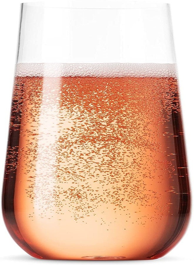 مونفيكس مجموعة مونفيكس من 40 كوب شمبانيا بلاستيكي بدون ساق، للاستخدام مرة واحدة، سعة 9 أونصات، أكواب تحميص بلاستيكية شفافة، مقاومة للكسر، قابلة لإعادة التدوير وخالية من مادة BPA - Image 2