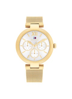 TOMMY HILFIGER Round Analog Women's Silver White Case Watch - 1782694  - Image 1