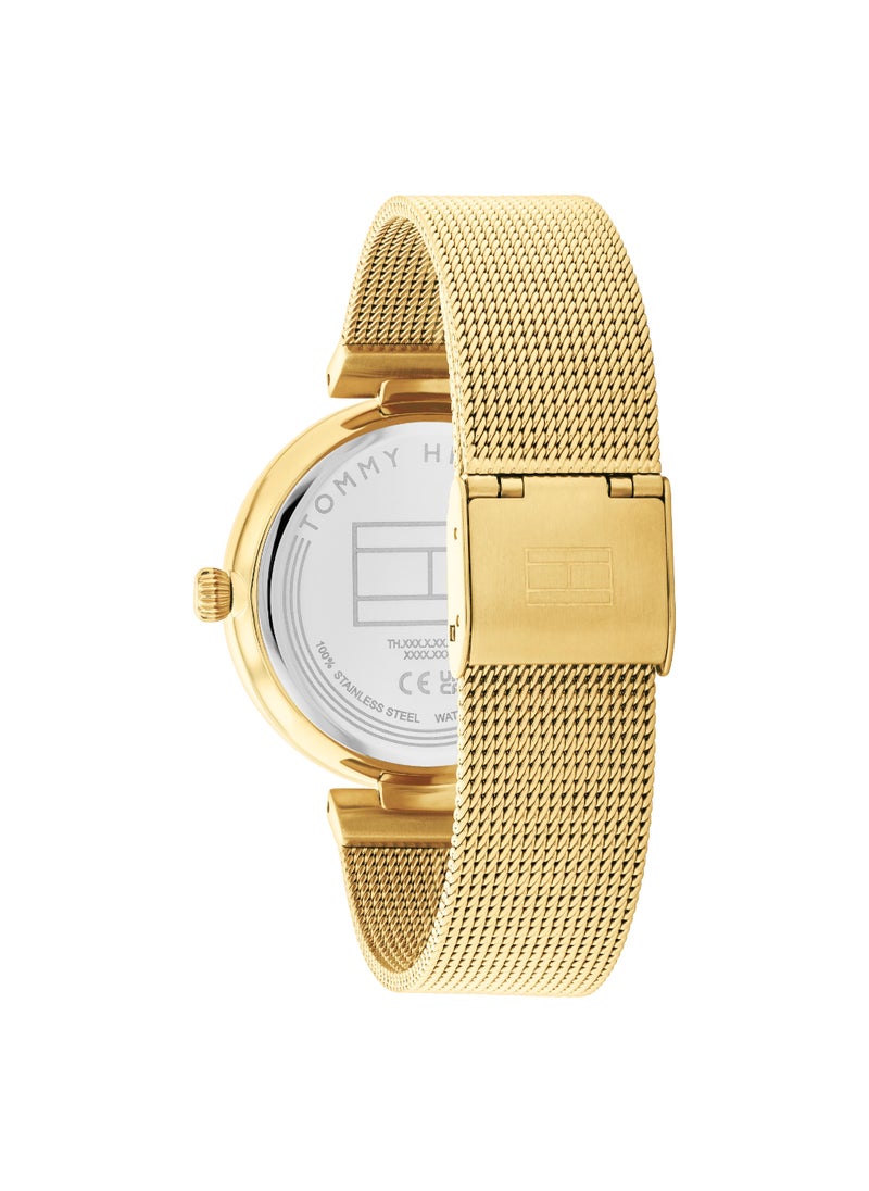 TOMMY HILFIGER Round Analog Women's Silver White Case Watch - 1782694  - Image 3