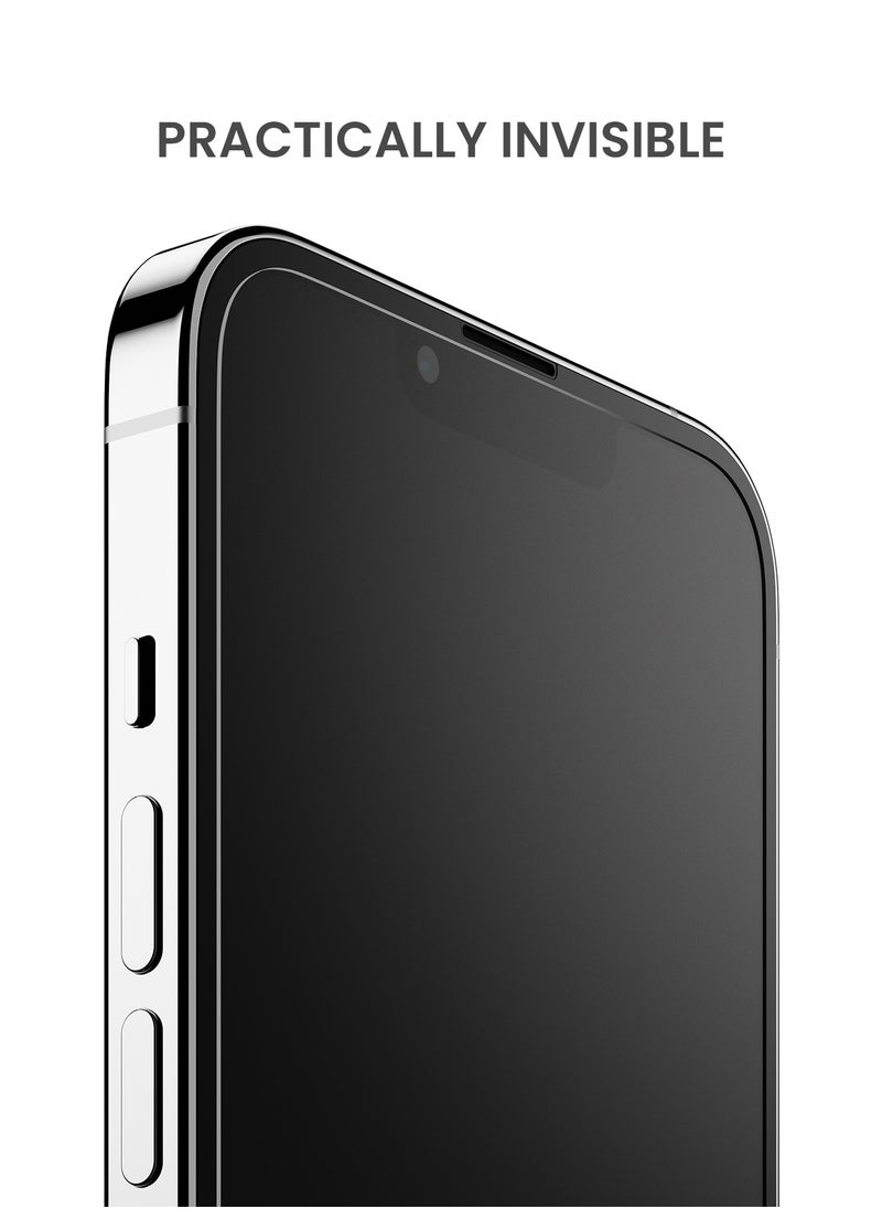 TinyMoose 2 Piece Ultra High Clarity Tempered Glass Screen Protector for iPhone 13 / 13 Pro / 14  - Image 4