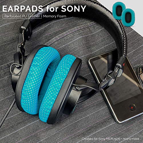 Brainwavz Earpads for SONY MDR 7506 - V6 - CD900ST with Memory Foam (Perforated Turquoise) - Image 4