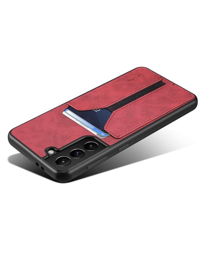 Denior Case For Samsung Galaxy S21 5G DV Elastic Card PU Back Cover Phone Case - Image 5