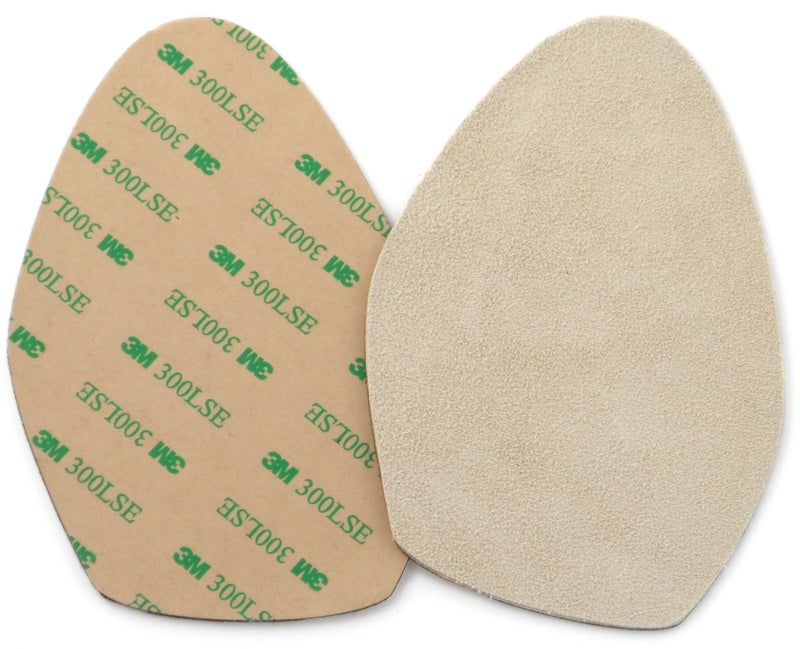 Soles2dance Stick-on Suede Soles for high-Heeled Shoes, with Industrial-Strength Adhesive Backing. Resole Old Dance Shoes or Convert Your Favorite Heels to Perfect Dance Shoes. [SUEDE-LA-tan-r01] - Image 3