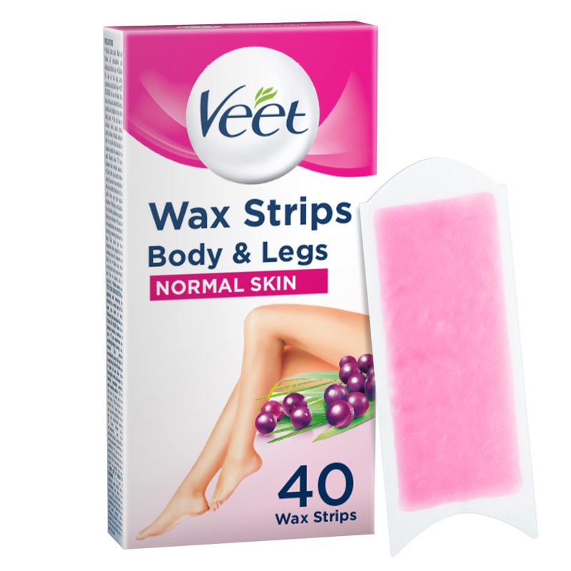 Veet Ready To Use Wax Strips Normal x 40 - Image 1