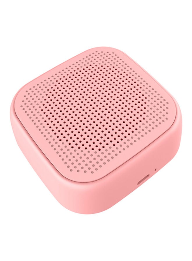 NIBEMINENT Portable Bluetooth Speaker LU-Q815-9 Pink - Image 1