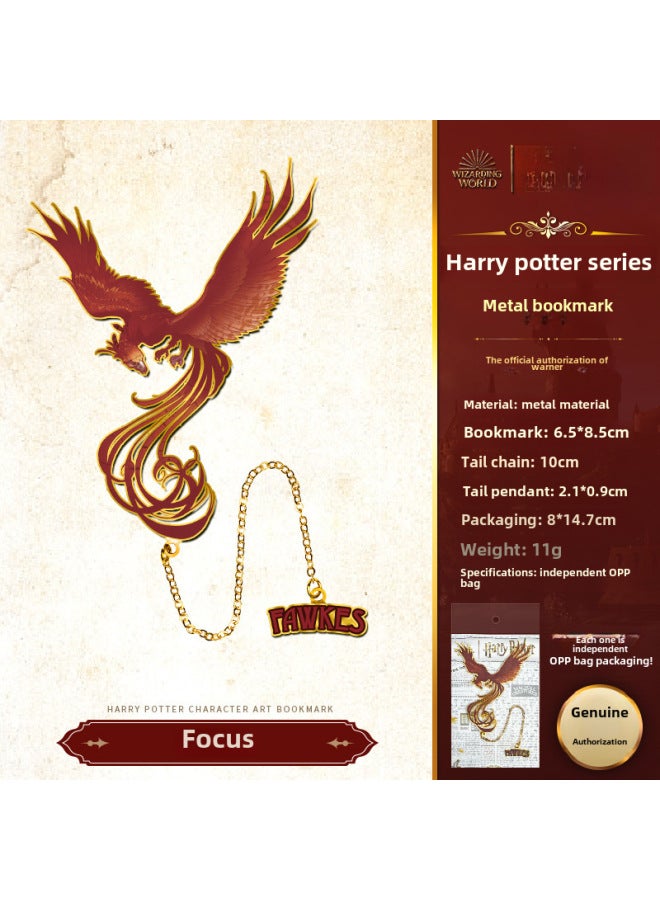 Harry Potter Genuine Metal Bookmark Harry Harry Malfoy Character Bookmark European And American Retro Magic Bookmark - Image 1