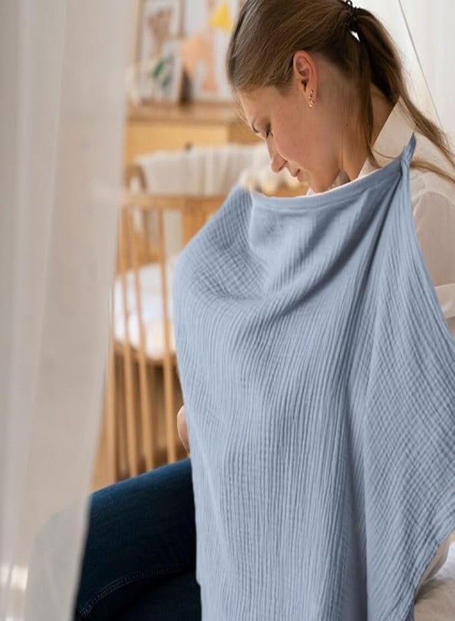 BYKOINE Breastfeeding Nursing Cover – Soft & Lightweight Feeding Scarf for Moms Feeding Cover for Baby – Breathable Nursing Scarf for Comfortable & Private Feeding (Multicolor) - Image 5