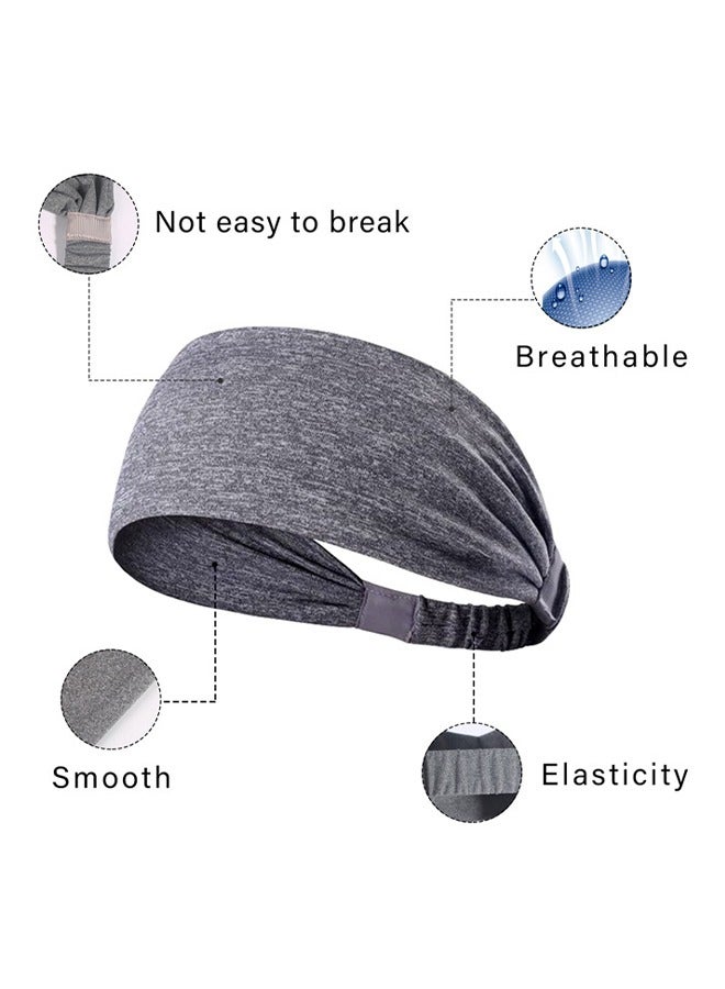 Generic Sport Stretch Hairband Headband Set of 3 Colours  - Image 3