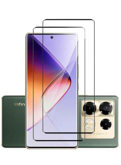 Screen Protector for Infinix Note 40 Pro 5G High Transmittance Glass Scratch Resistant Tempered Glass Tempered Glass, for Note 40 Pro/Infinix Note 40 Pro+ 5G Screen Protector,9H Hardness High Definition Full Covered Curved Clear Scratch Resistant Bubble Free Anti-Fingerprints