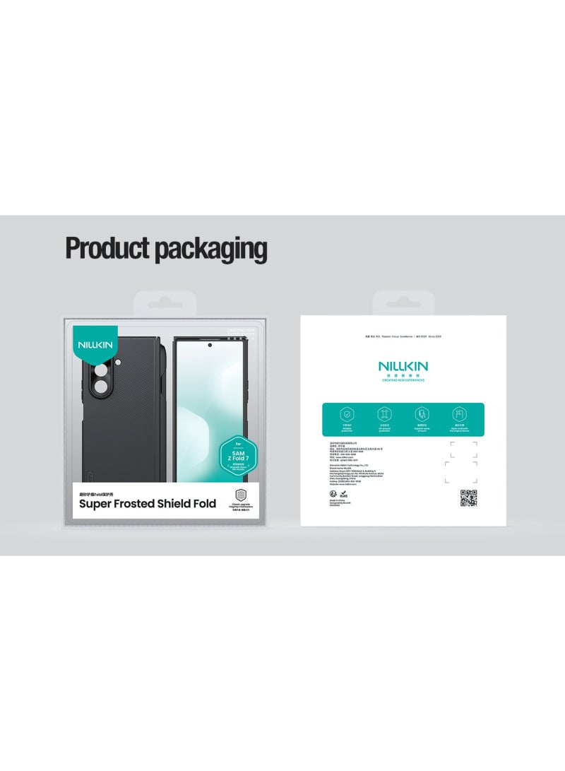 Nillkin Fold 7 Nillkin Super Frosted Shield Fold Magnetic Hinge Protection Case With Stylus Pen Holder for Samsung Galaxy Z Fold7 Matte Finish - Image 5