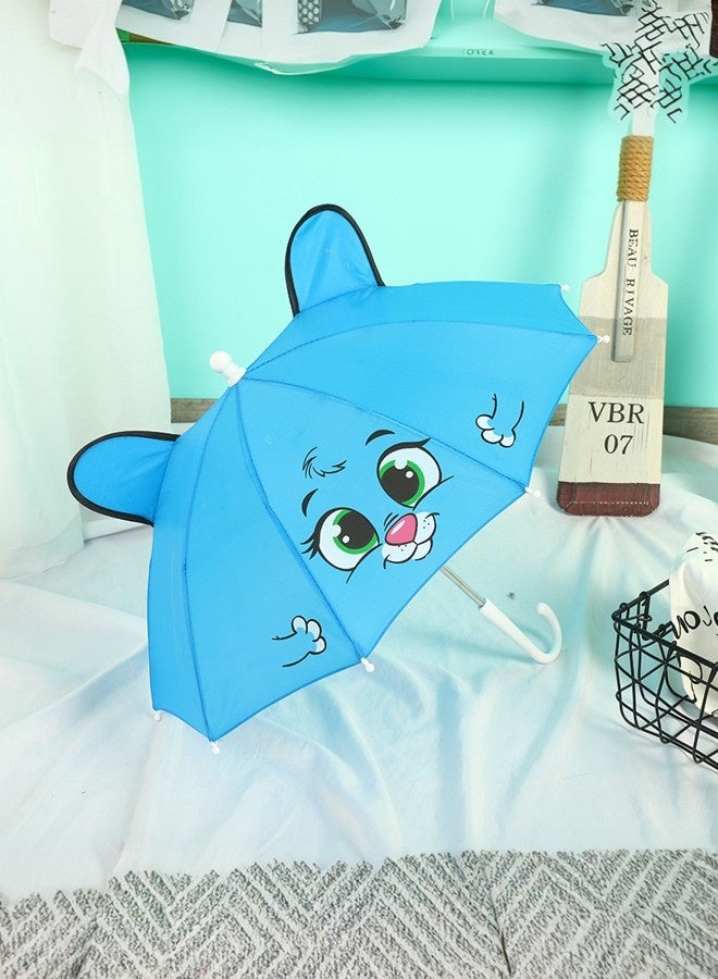 1 قطعة ، مظلة أطفال (زرقاء) ، مظلة كرتونية ، معدات مطر للطلاب ، مظلة فتح وإغلاق تلقائية ، مظلة للأطفال ، مظلة مانعة لتسرب الماء ، مظلة أطفال ، مناسبة للسفر ، مدرسة. - Image 1