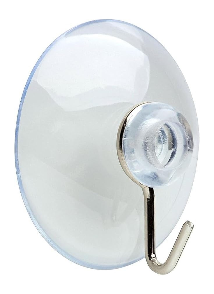 Generic - Clear Silicone Hooks with Suction Valves and Metal Hooks - 12 Pieces - Image 1
