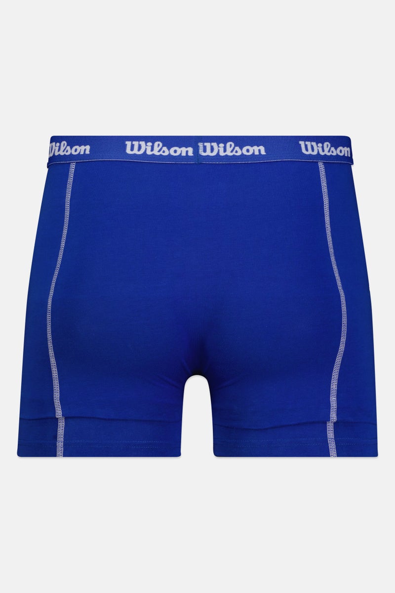 Wilson Men 3 Pieces Brand Logo Boxer Briefs, Multicolor - Image 2