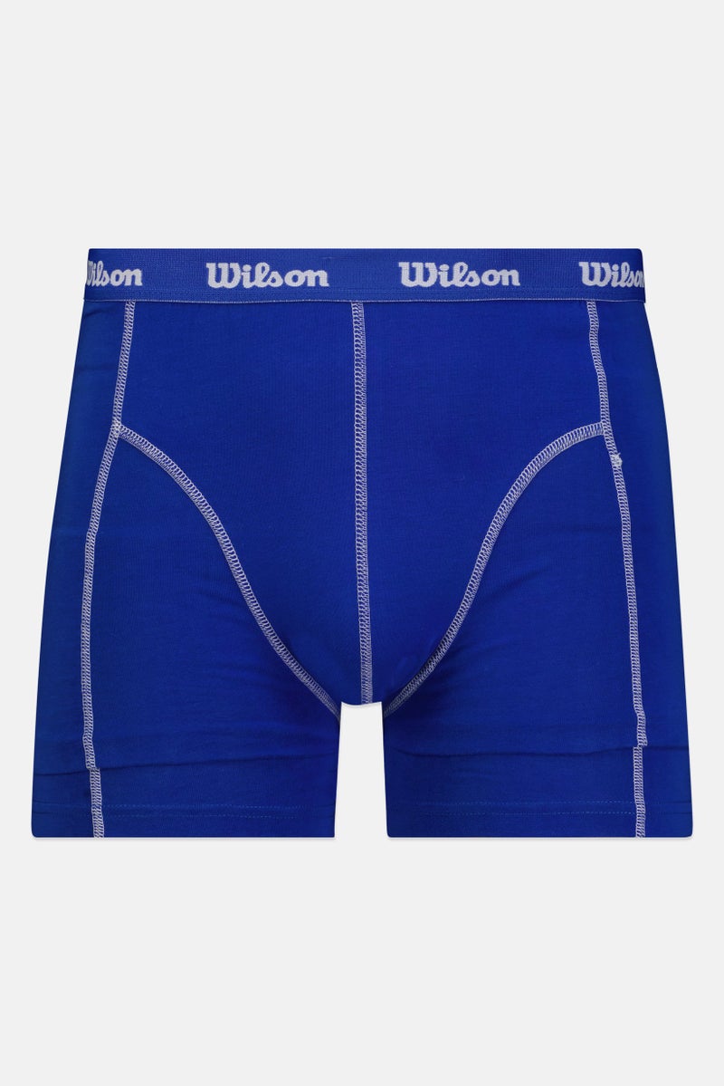 Wilson Men 3 Pieces Brand Logo Boxer Briefs, Multicolor - Image 5