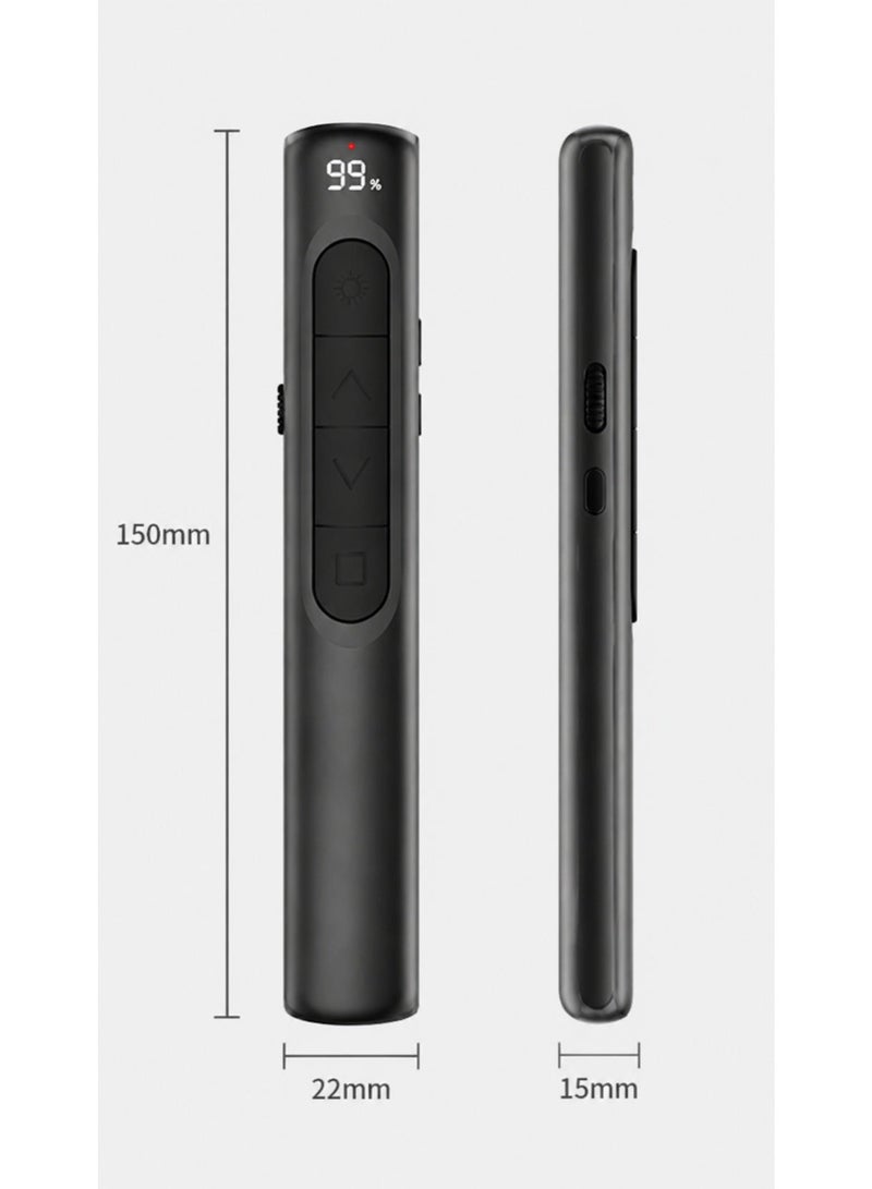 Wireless Presenter Remote,Digital Display | 100m Laser Pointer | USB PPT Clicker for Mac & PC - Image 2