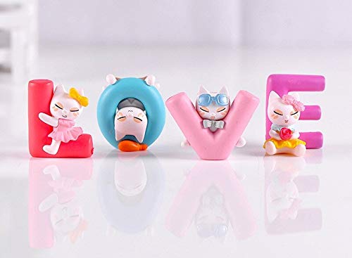 Chocozone Cachet India Chocozone Pack of Love Miniature Figurines Alphabet Showpiece Set Valentine Gift for Boyfriend Birthday Gifts for Boys (Love), 1.57 Inch, 4 cm,Multicolor - Image 5