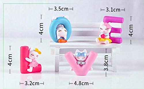 Chocozone Cachet India Chocozone Pack of Love Miniature Figurines Alphabet Showpiece Set Valentine Gift for Boyfriend Birthday Gifts for Boys (Love), 1.57 Inch, 4 cm,Multicolor - Image 3
