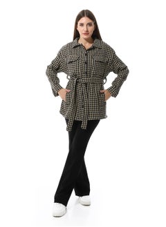 Houndstooth Long Sleeves Jacket - pzsku/Z41AE8304DF60C3BFE050Z/45/_/1729773113/e7638f81-db12-4735-8df8-28906c94da6a