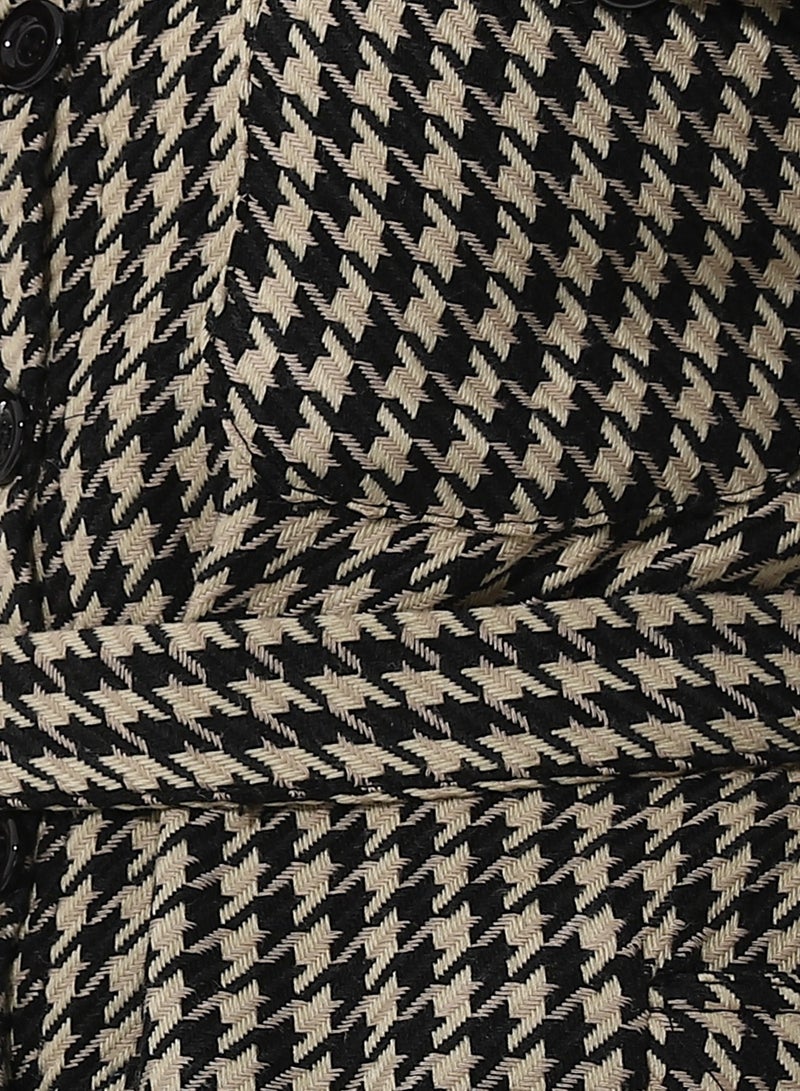 Andora Houndstooth Long Sleeves Jacket - Image 5