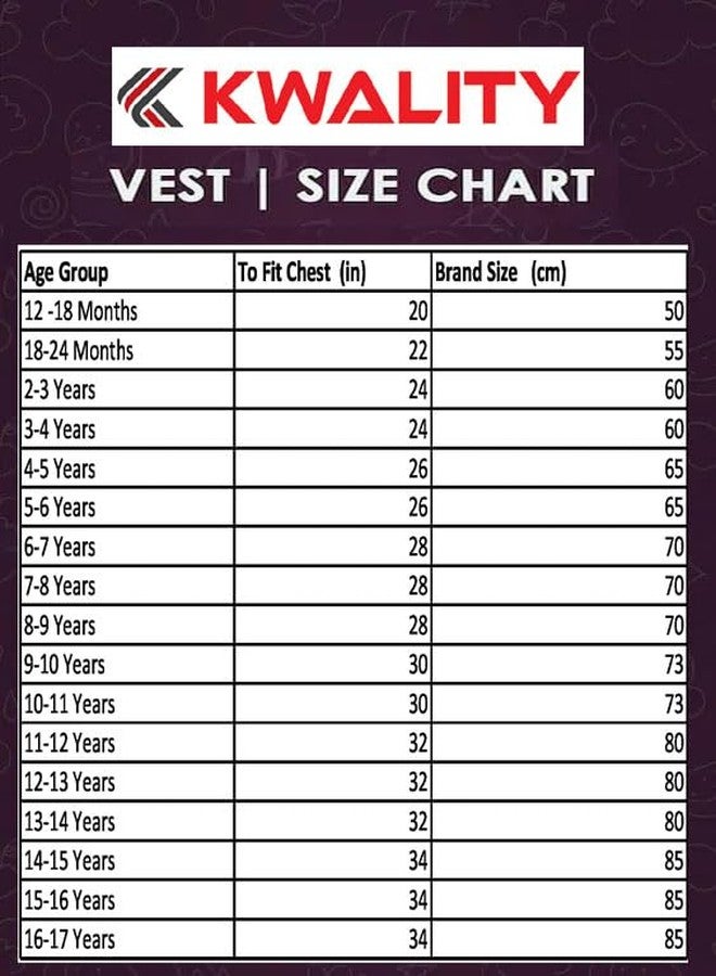 KWALITY Baby Boys and Girls 100% Pure Cotton White Vest Inner wear Combo Pack of 5 (12-13 Years) - Image 4