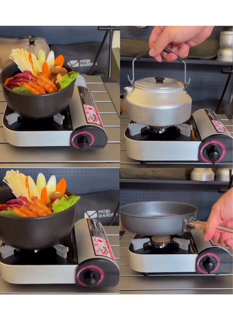 Captaintech High Quality Mini Portable Gas Stove for Camping and Home with Carrying Case - Image 4