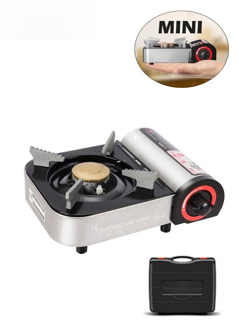 Captaintech High Quality Mini Portable Gas Stove for Camping and Home with Carrying Case - Image 1