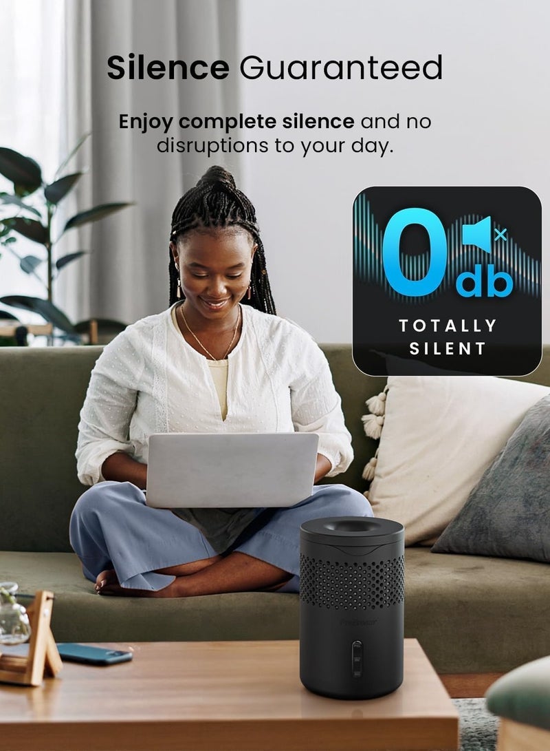 برو_بريز جهاز سحب الرطوبة صغير الحجم اوزمو , صامت وقابل لإعادة التعبئة لازالة الرطوبة والتكثيف في المنزل وغرفة النوم وخزانة الملابس والسيارة, مزيل العفن مع قرص واحد، لا يتطلب طاقة مصمم بفخر في المملكة المتحدة - Image 4