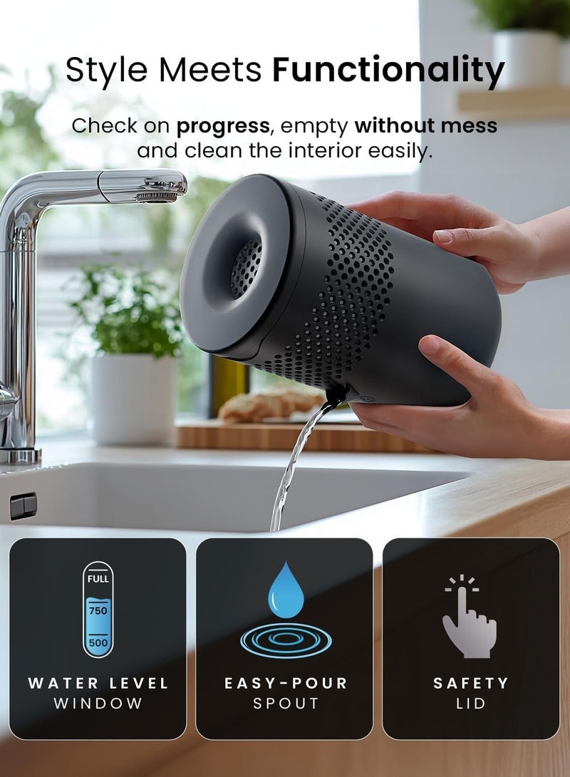 برو_بريز جهاز سحب الرطوبة صغير الحجم اوزمو , صامت وقابل لإعادة التعبئة لازالة الرطوبة والتكثيف في المنزل وغرفة النوم وخزانة الملابس والسيارة, مزيل العفن مع قرص واحد، لا يتطلب طاقة مصمم بفخر في المملكة المتحدة - Image 5