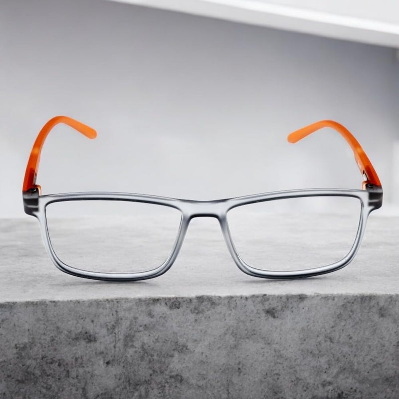 LENS+ Lensplus Rectangle TR Full Rim Eyeglasses with Blue Cut Lightweight Unisex Eyewear for Men & Women | Stylish Computer & Daily Use Frame - Image 2