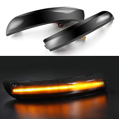 Jinfili Sequential Dynamic LED Turn Signal Light Side Mirror Marker Lamp accessories Compatible with Ford Escape Ecosport 2013-2018,2012-2018 Focus ST SE RS,C-Max 2013-2017 - Image 2