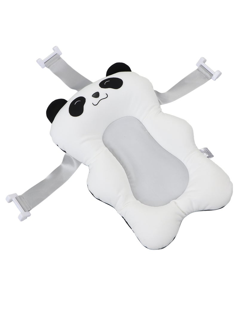 Velaurs Baby Bath Tub Mat Cartoon Shape Adjustable Straps Soft Floating Bath Tub Pillow  - Image 2