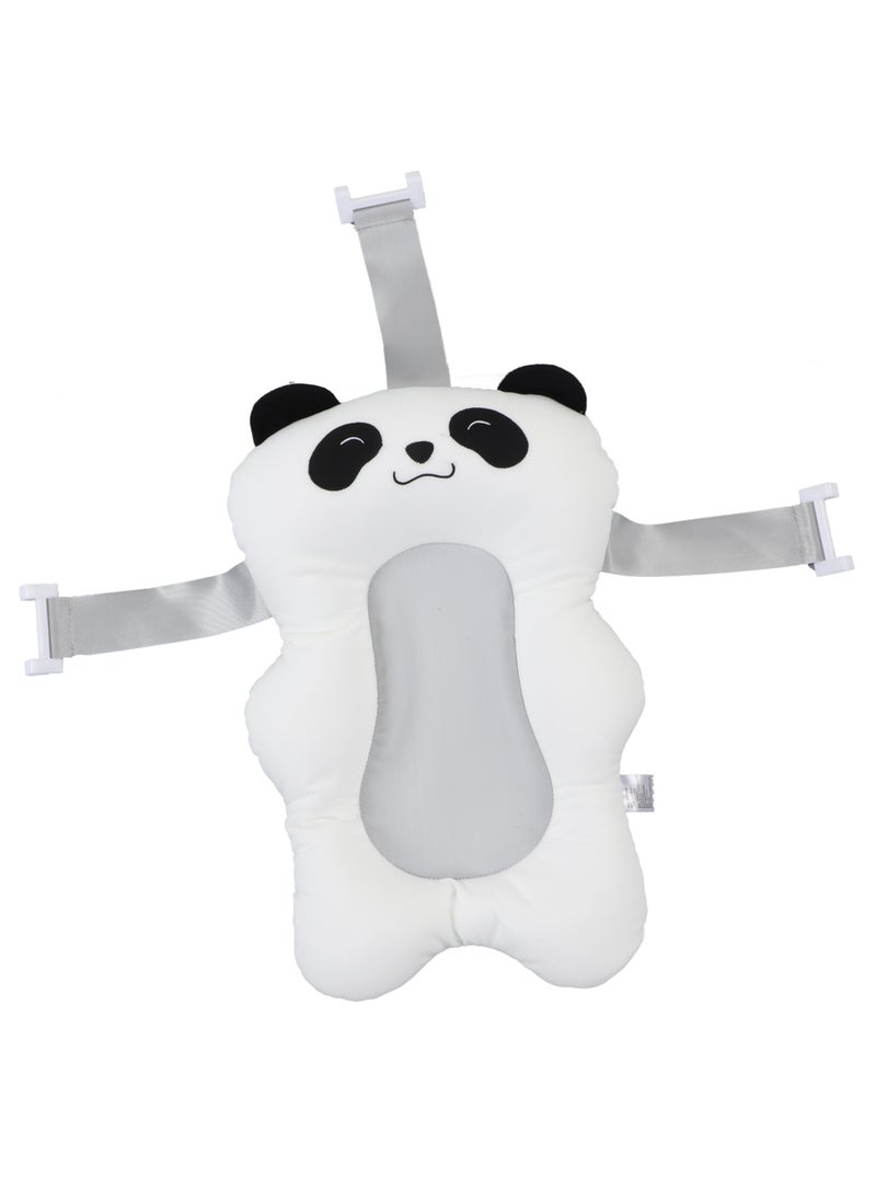 Velaurs Baby Bath Tub Mat Cartoon Shape Adjustable Straps Soft Floating Bath Tub Pillow  - Image 3