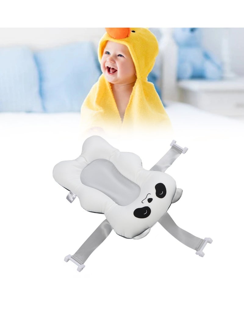 Velaurs Baby Bath Tub Mat Cartoon Shape Adjustable Straps Soft Floating Bath Tub Pillow  - Image 5