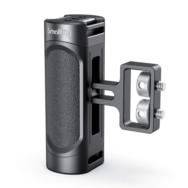 SMALLRIG مقبض جانبي صغير من SMALLRIG مع تركيب مزدوج 1/4"-20 لكاميرا رقمية بدون مرآة وكاميرا DSLR وقفص كاميرا صغير مع مفتاح مدمج، قابل للتعديل لأعلى ولأسفل - 2916 - Image 1