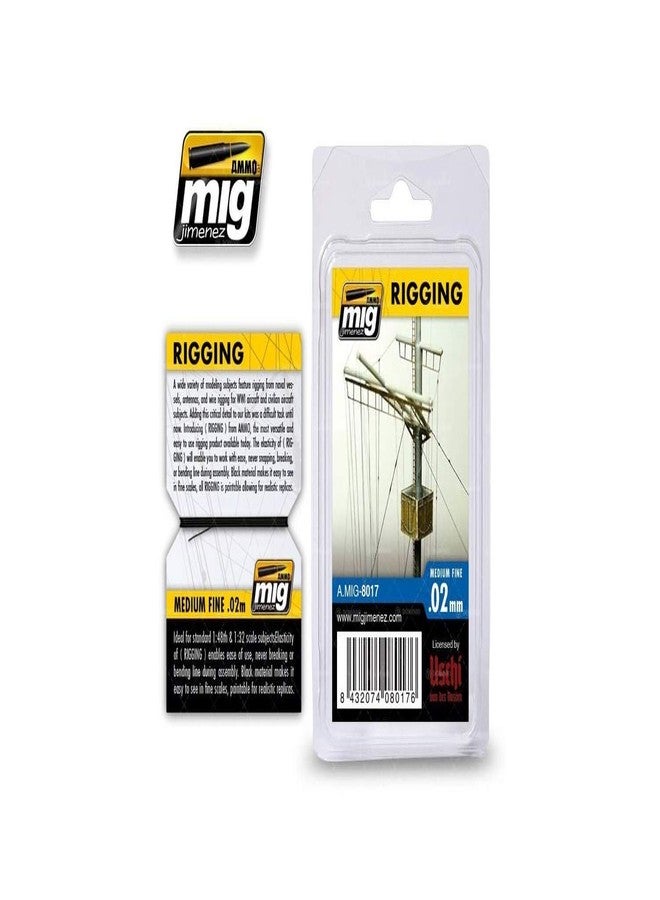 Ammo MIG-8017 Rigging-Medium Fine 0,02 Mm, Multicolour