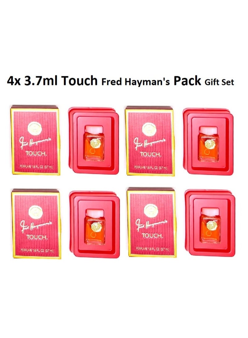 فرد هايمان فريد هايمان تاتش عطر 4 × 3.7 مل علبة عطور مجموعة أصلية نادرة - Image 1