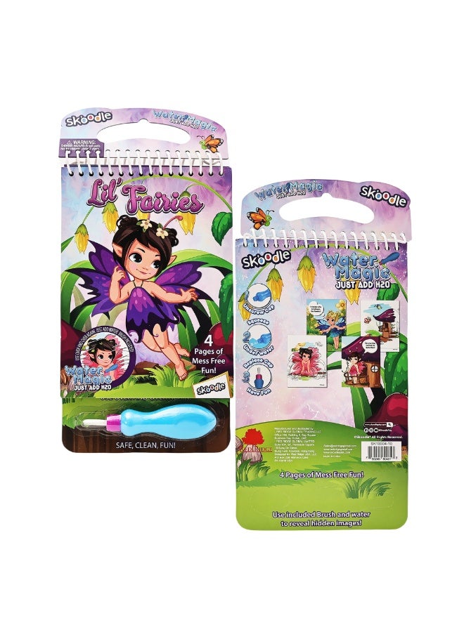 SKOODLE Lil Farries Water Magic Pad with Brush | Reusable Fun Water Reveal Activity Pad | Mess Free Creative Toy For Kids | Age 3+ - Image 4