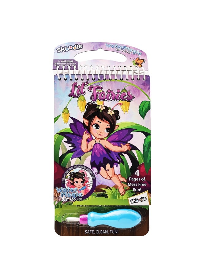 SKOODLE Lil Farries Water Magic Pad with Brush | Reusable Fun Water Reveal Activity Pad | Mess Free Creative Toy For Kids | Age 3+ - Image 1