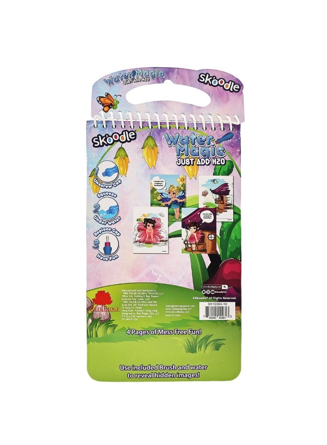 SKOODLE Lil Farries Water Magic Pad with Brush | Reusable Fun Water Reveal Activity Pad | Mess Free Creative Toy For Kids | Age 3+ - Image 2