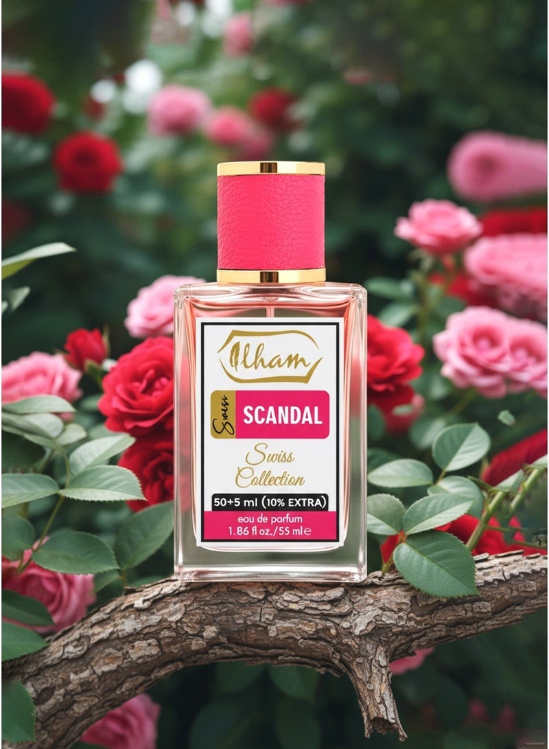 عطور إلهام  سويس سكامدال (50 مل + 5 مل) 10٪ إضافي – 55 مل إدو برفيوم للنساء - Image 2