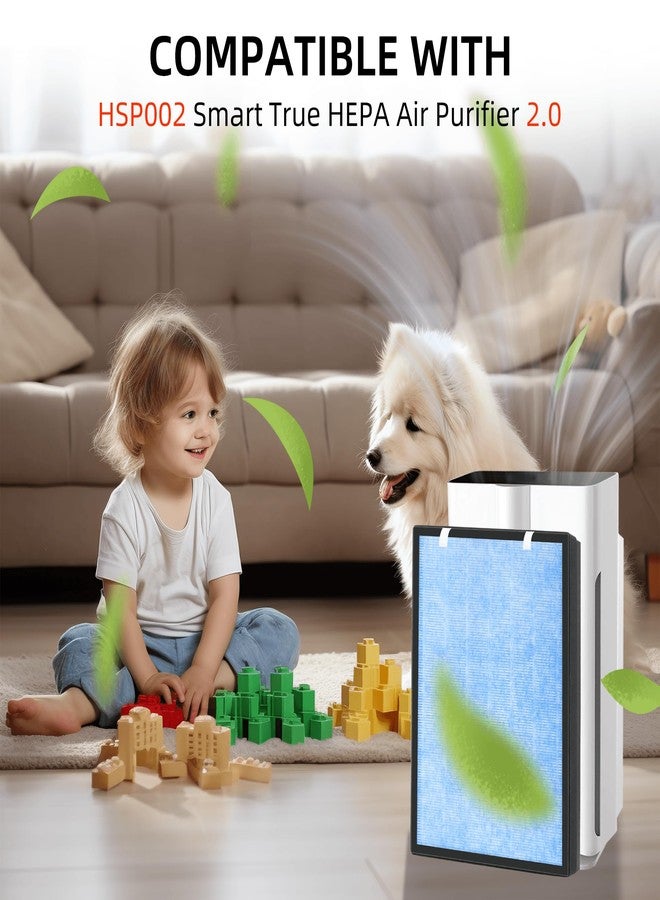 APPLIANCEMATES فلتر بديل APPLIANCEMATES HSP002 لمرشحات جهاز تنقية الهواء Hathaspace HSP002، فلتر H13 True HEPA 4 في 1 (عبوة واحدة) - Image 2