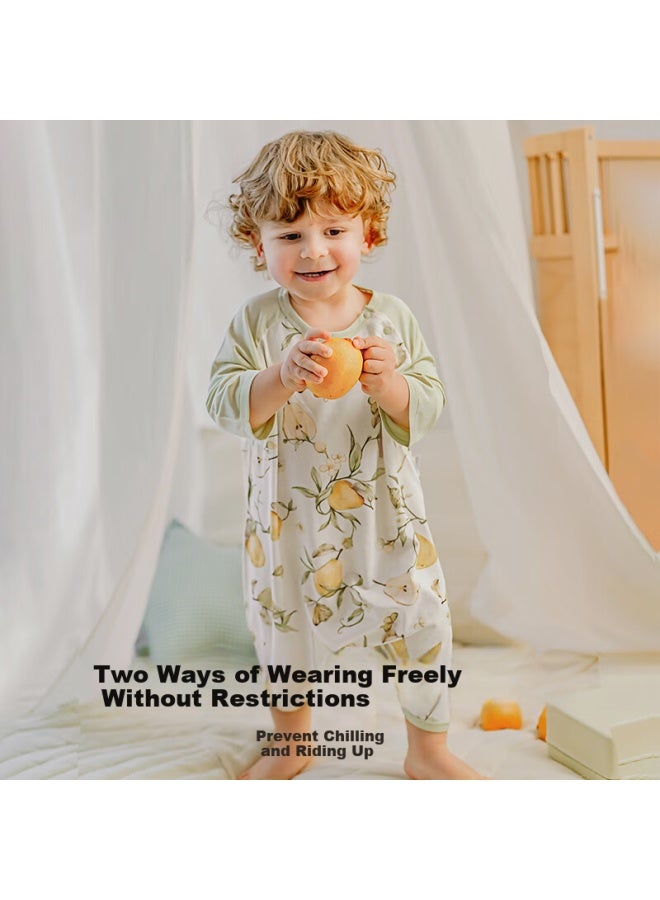 Emxee Baby Sleeping Bag Summer Baby Newborn Seven-sleeve Nightgown Children's Air-conditioned Room Artifact Pajamas Duck Masterchef - Image 3