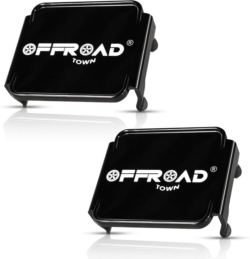 OFFROADTOWN أغطية أضواء مكعبات LED 2PCS 3 بوصة سوداء مربعة لأضواء الطرق الوعرة أغطية عدسة بولي كربونات واقية لأضواء شريط LED لأضواء ضباب مكعبات LED - Image 1