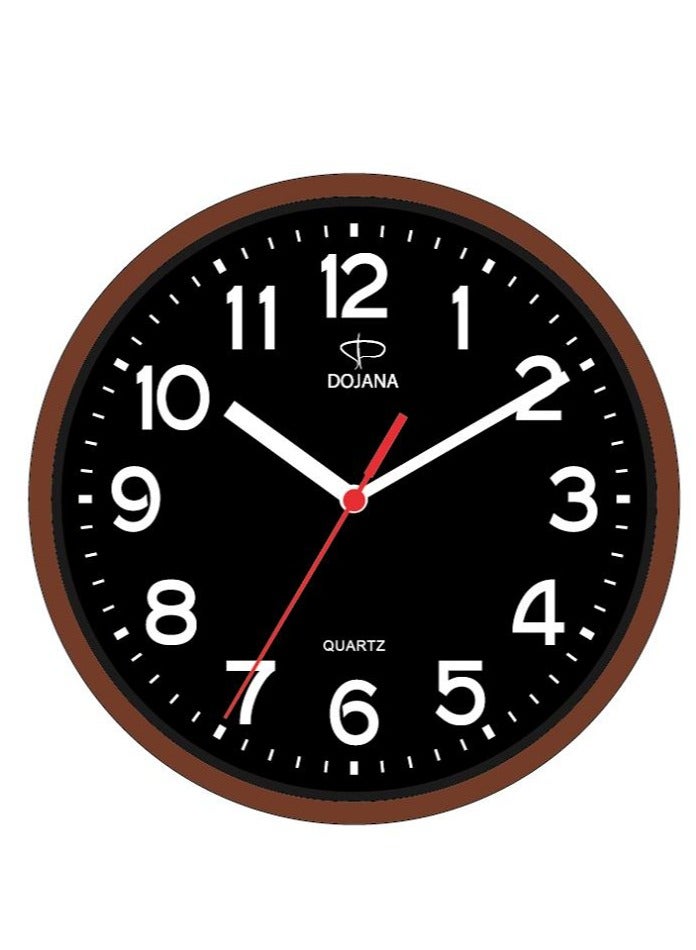 DOJANA WALL CLOCK RED BLACK - Image 2