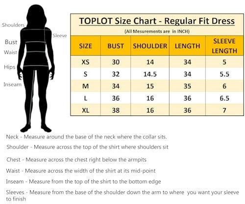 TOPLOT Women's Western Dresses | Knee Length Dress | Stylish Design Fit | One Piece Bodycone | Trendy Look Styling | Easy Movement | Perfect for Casual, Outings (5237_S_Teal) - Image 2